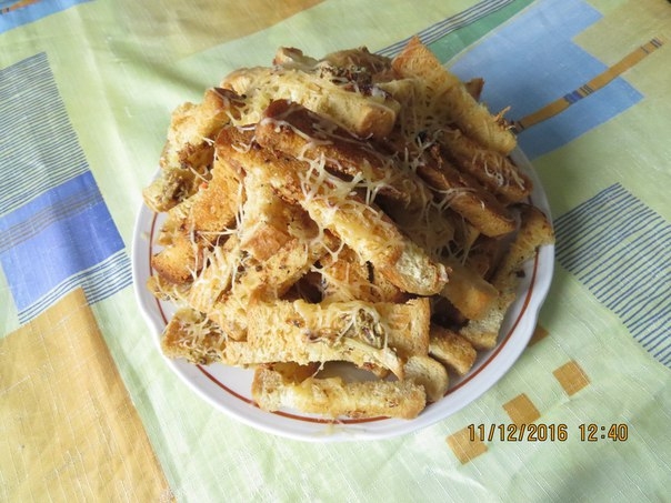 Закуска к пиву "сухари домашние"