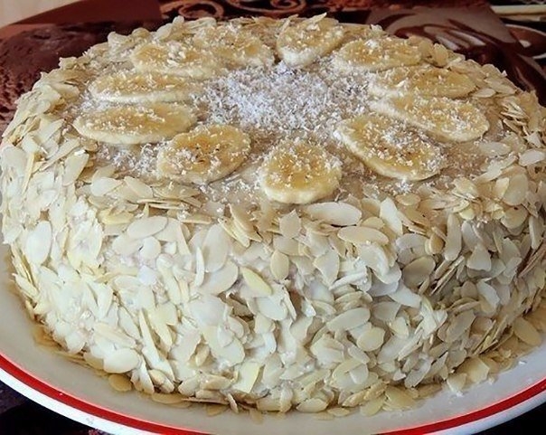 Новогодний банановый торт со сгущенкой! Новогодний банановый торт со сгущенкой!