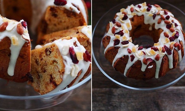 Рождественский кекс с арахисом, апельсином и шоколадом - Christmas peanut cake with orange and choco Рождественский кекс с арахисом, апельсином и шоколадом - Christmas peanut cake with orange and choco