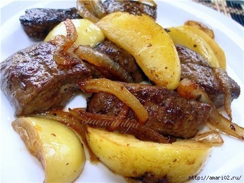 Готовим вкусную печёнку!