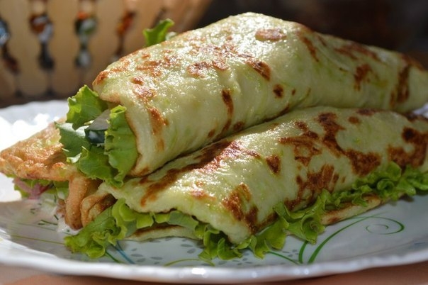 Кабачковые рулетики с овощным салатом! Кабачковые рулетики с овощным салатом!