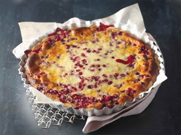 Брусничный финский пирог