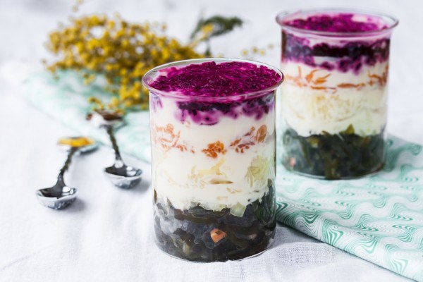 Постная селедка под шубой