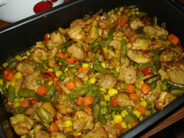 Курица по-мексикански.