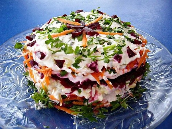 САЛАТ "ОВОЩНОЙ ТОРТ"