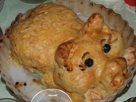 Оригинальное второе блюдо "Хрюшка."