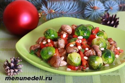 Как приготовить салат из брюссельской капусты