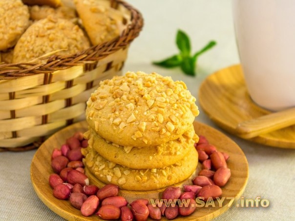 Печенье с арахисовой пастой Печенье с арахисовой пастой