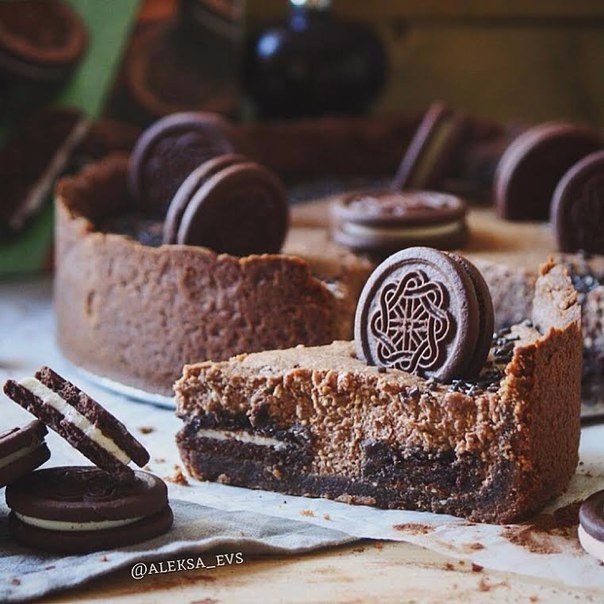 Шоколадно-сливочный тарт "Oreo"