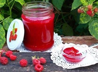 Малиновый джем без варки.