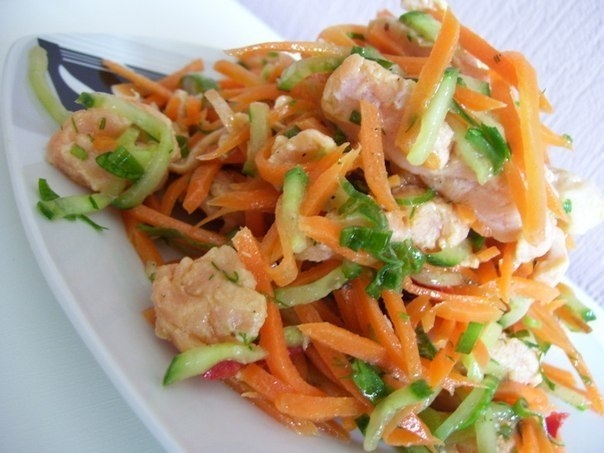 Салат "Хе" с мясом курицы