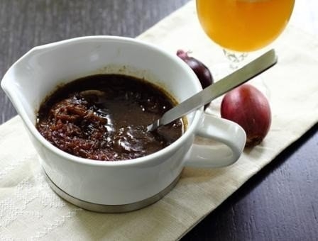 Пивно-луковый соус к мясу