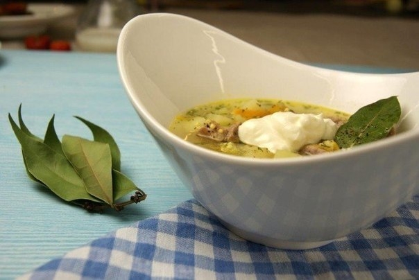 Рассольник с пшеном