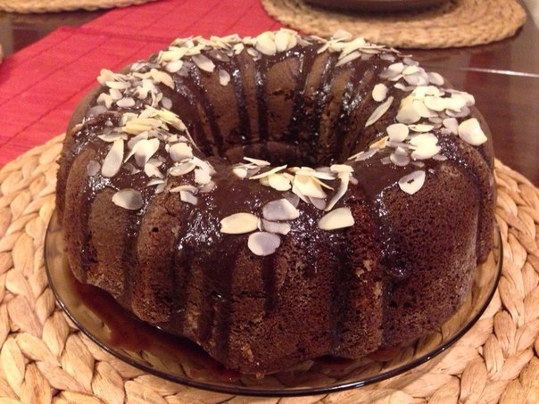 Воздушный шоколадный кекс.