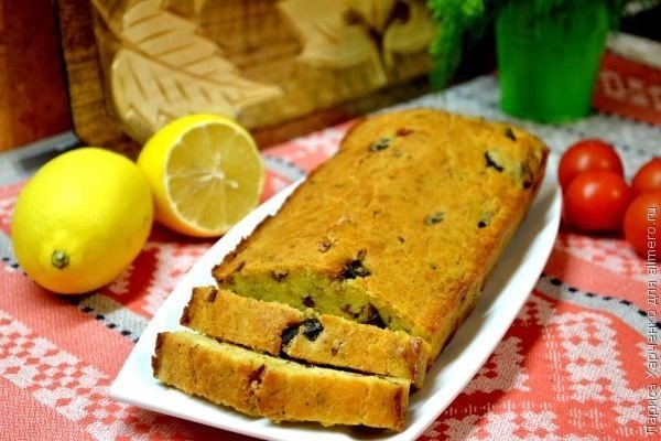 Кекс с овощами и печенью