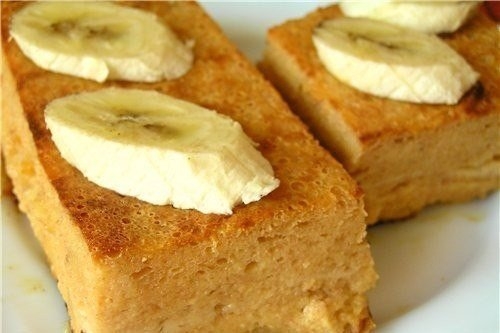 Творожная запеканка с бананом для детей