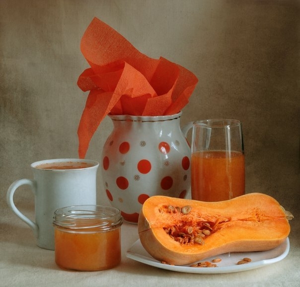 Тыквенно — морковный сок на зиму Тыквенно — морковный сок на зиму