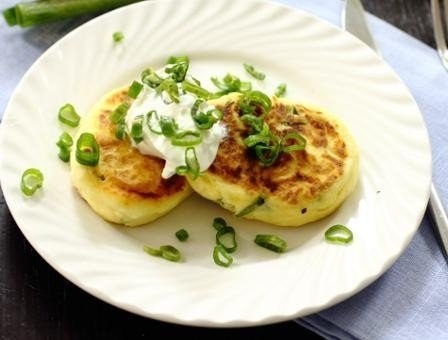 Сырники с зеленым луком
