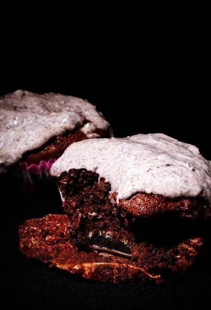 Маффины с печеньем "Орео" Маффины с печеньем "Орео"