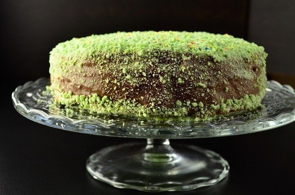 Торт "Шпинат-шоколад"