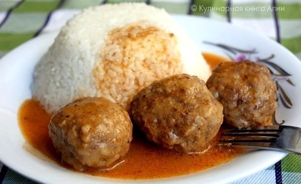 Тефтели в подливе, как в садике…