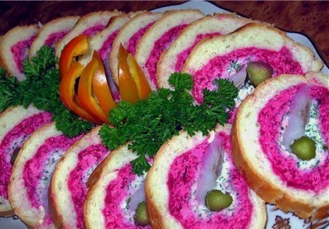 Салат-рулет «Шуба»