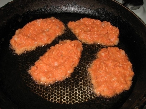 Котлеты из лососевого фарша