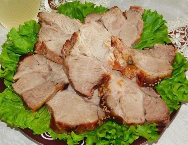 Буженина с кунжутом