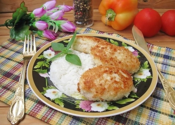 Котлеты из курицы с луком и горчицей