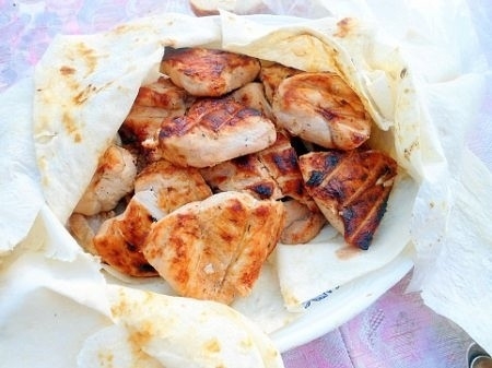 Сочный шашлык из куриной грудки