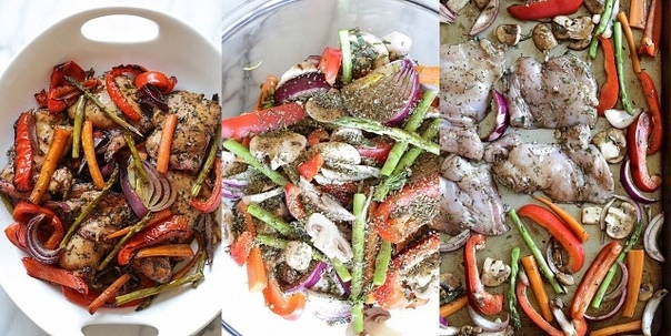 Бальзамическая курочка с овощами