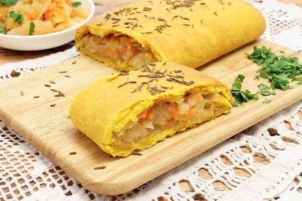 Постный пирог с капустой!