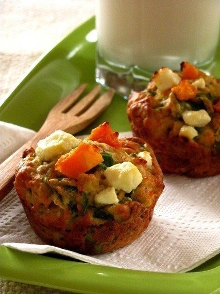 "Маффины с тыквой и брынзой"