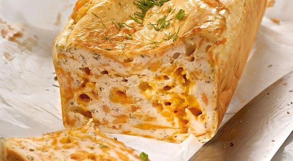 Сырный кекс с укропом