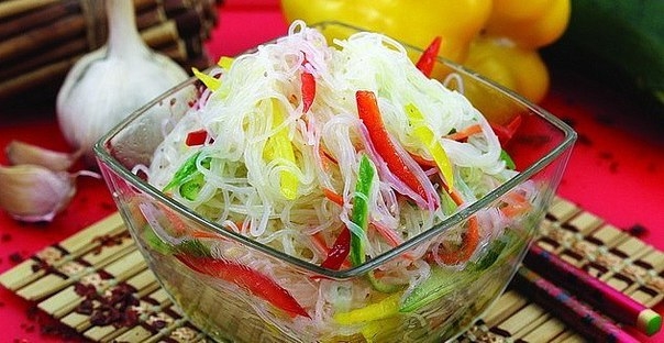 Салат «Фунчоза» с овощами. Вкуснятина! Салат «Фунчоза» с овощами. Вкуснятина!