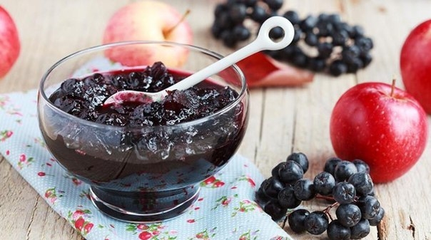 Варенье из черноплодной рябины с яблоками на зиму