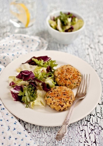 Котлеты с киноа и булгуром