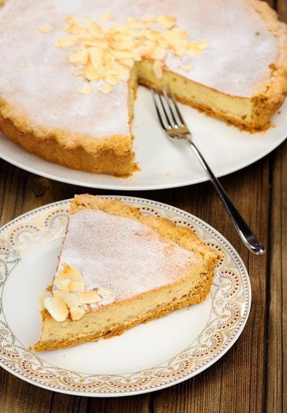 "Пирог с творогом и бананом"