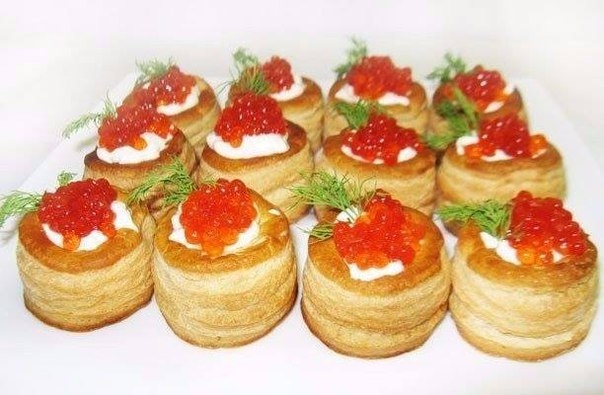 Топ-9 лучших закусок в тарталетках на Новый год