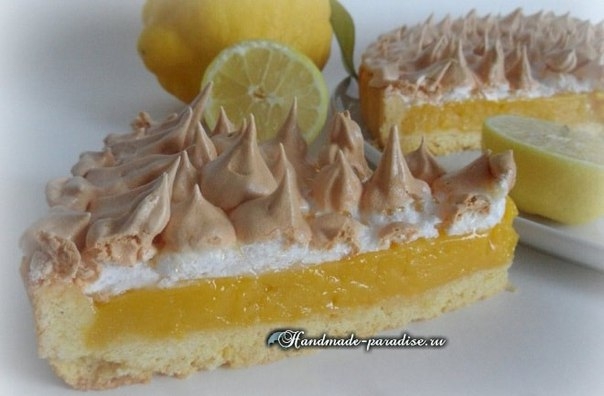 Лимонный пирог с безе. Рецепт Лимонный пирог с безе. Рецепт