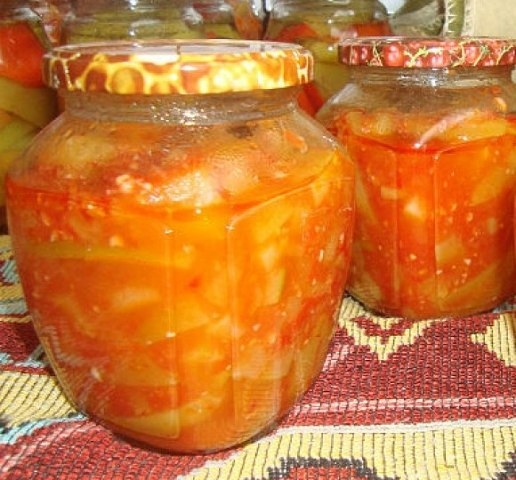 Языки из кабачков.