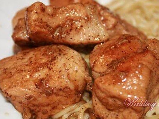 Свинина с пивом.