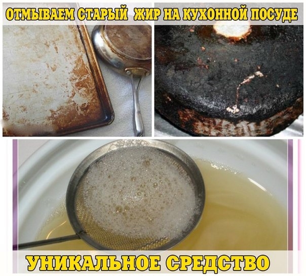 ОТМЫВАЕМ СТАРЫЙ ЖИР НА КУХОННОЙ ПОСУДЕ. 2 МИНУТЫ И ГОТОВО!