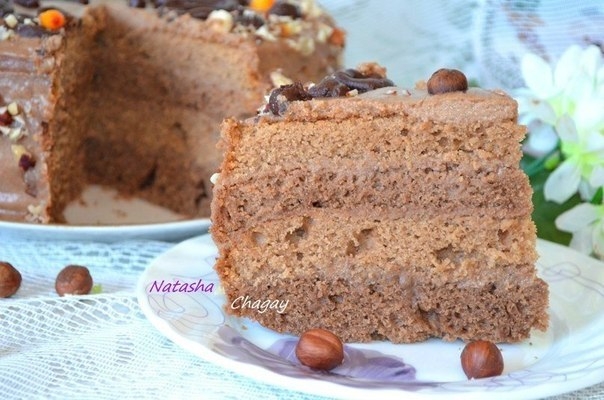 Торт "Кухе" с заварным кремом