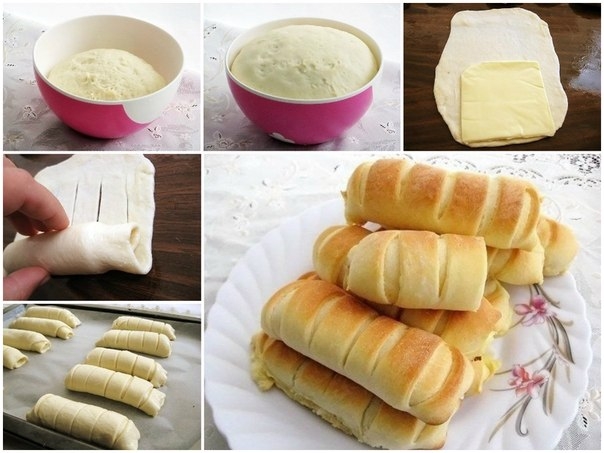 НЕСЛАДКИЕ БУЛОЧКИ С СЫРОМ "К ЧАЮ"