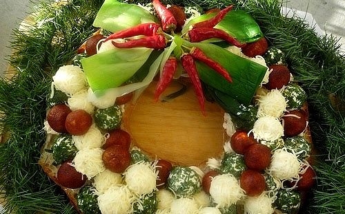 Закуска"Рождественский венок"