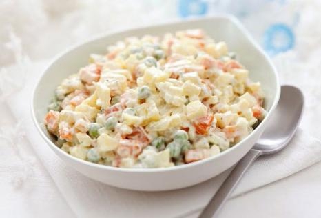 Картофель в салате «Оливье» и других блюдах.