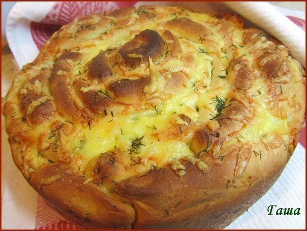 Хлеб "Роза с сыром".