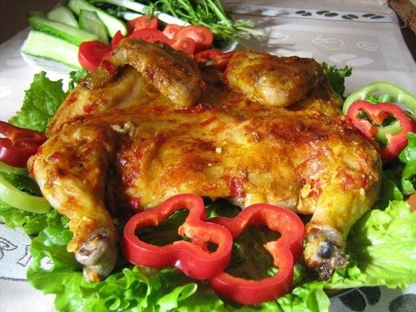 Курочка, запечёная в духовке Курочка, запечёная в духовке