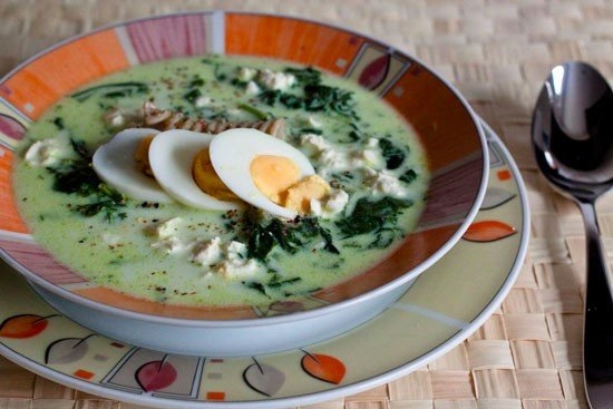 Суп-пюре со шпинатом Суп-пюре со шпинатом